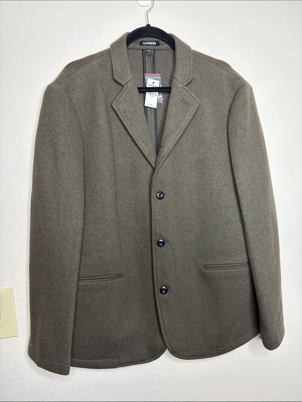 Express | Men’s X You Blazer Recycled Wool Blend Size Large NWT